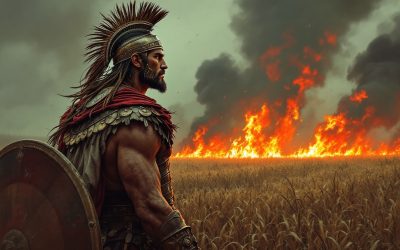 Le courage indomptable du chef gaulois face aux invasions romaines