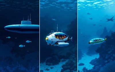 Explorer les méthodes de transport sous-marins : du submersible au sous-marin